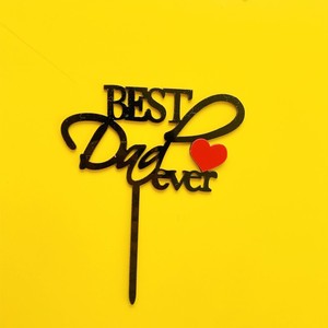 Adornos acrílicos para pasteles con diseño de miel y dulzura, Super Papá, El Mejor Papá del Mundo, Decoraciones para pasteles del Día del Padre - Product Image 4