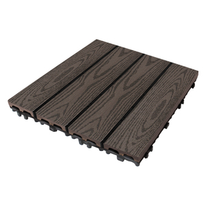 Piastrelle per <span class=keywords><strong>decking</strong></span> in WPC moderne fai-da-te, impermeabili, antiscivolo, durevoli, in composito, per esterni, terrazze, patii, pavimenti ingegnerizzati - Product Image 3