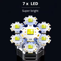 Lampe de poche LED puissante pour camping et maison intelligente, haute luminosité, étanche, tactile, pour plongée, EDC