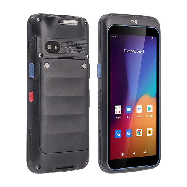 Factory UNIWA V5N 5.5 Inch IPS IP67 Rugged Phone Global 4G Android Handheld PDA with Barcode Scanner