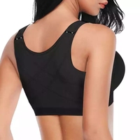 4011 femmes grande taille bande de soutien du sein fermeture avant soutien-gorge correcteur Push up Yoga Sport gilet post chirurgie Posture correcteur soutien-gorge