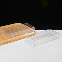Boîte rectangulaire à haute transparence, conteneur plat, utilisée pour l'emballage de cadeaux de ginseng ou pour le rangement de petits bijoux ou de perles