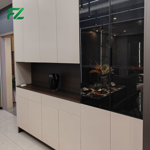 Nouveau modèle <span class=keywords><strong>de</strong></span> couverture <span class=keywords><strong>de</strong></span> meuble <span class=keywords><strong>de</strong></span> cuisine en PVC et aluminium, design européen moderne minimaliste modulaire, 36 pouces - Product Image 1
