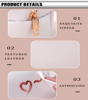 Sac de voyage multifonctionnel grande capacité à prix abordable pour femme, en cuir PU, avec fermeture éclair, étanche, pour cosmétiques et rangement