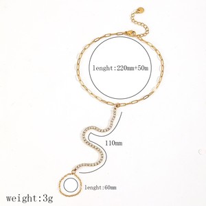 Conjunto de Joyería de Pulseras con Lazo y Circones, Regalo de San Valentín, Estilo Moderno y Elegante - Product Image 3