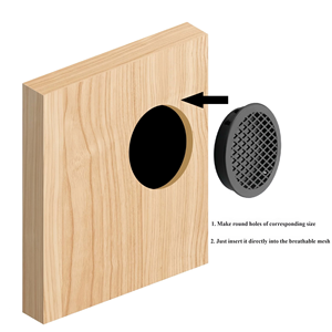 Copertura per Foro di Ventilazione in Plastica PP, Rete Traspirante Antipolvere Impermeabile Ecologica per Dissipazione del Calore, Tappo per Foro di Ventilazione per <span class=keywords><strong>Mobili</strong></span> e Armadi - Product Image 4