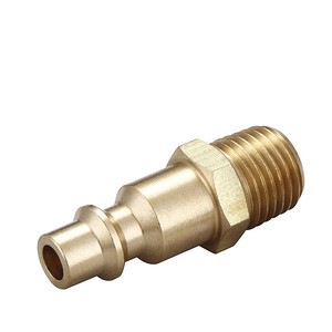 Brass Quick Connector 1/4 Npt Male <b>Thread</b> Pneumatic <b>Tool</b> Accessory - Product Image 4