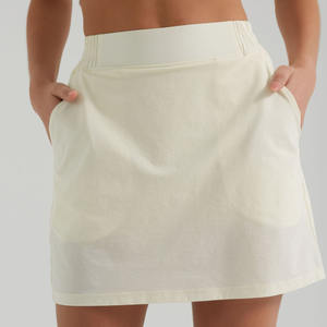 2025最新カスタムロゴ女性2イン1弾性ウエストカジュアルカーゴスカートテニスPadel Pickleballウェアスカートポケット付き - Product Image 1