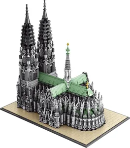 Ensemble de construction de la Cathédrale de Cologne XB86300, architecture gothique, 8614 pièces, briques de construction, jouet d'assemblage pour adultes, cadeaux de Noël - Product Image 2