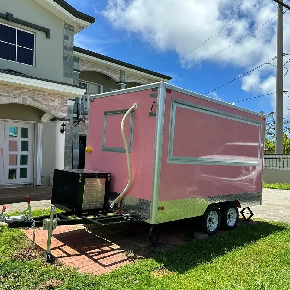 2023 14ft Bestseller Outdoor Concession Food Trailer, Mobiler Fast Food Trailer