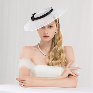 A3 Dame Chapeaux Ligne Chapeau Femme À Large Bord Chapeaux Chapeaux Printemps Nouvelle Mode Fil <span class=keywords><strong>Homburg</strong></span> Contracté Bouchons Femelle Britannique Bouchon - Product Image 4