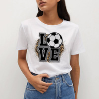 Transferts DTF personnalisés pour vêtements de sport, impressions par transfert thermique, motifs ballon de football, pour t-shirts