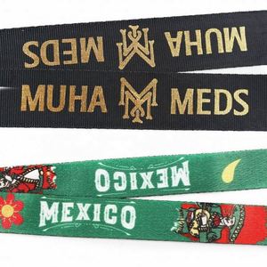 Factory Customized PVC Silicone Satin Lanyards with Custom Design Logo Color Printing Neck Straps Rubber Ring Polyester Material - Product Image 6