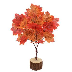 <b>Artificial</b> Maple Leaves <b>Artificial</b> Fall Color Bundle Halloween Thanksgiving Party Garden Table Decorations Autumn Maple Leaf - Product Image 6