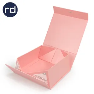 RR Donnelley Custom Design Large Paper Magnetic Folding Box Packaging Luxury Rigid Cardboard Foldable Gift Box for Wedding Dress