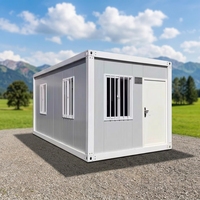 Casa Contenedor Prefabricada de Montaje Rápido, Edificio Modular Desmontable e Integrado para Instalación Rápida, Oficina en Sitio y Alojamiento para Personal
