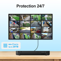 Dukungan OEM 16 Kanal DVR Recorder Deteksi AI Manusia & Kendaraan H.265+ Dilengkapi 1 SATA MAX 10TB 5-in-1 (HDTVI/AHD/CVI/CVBS/IP)