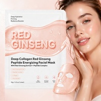 Mascarilla Facial de Hidrogel con Colágeno y Raíz de Ginseng Rojo Energizante para una Piel Radiante, Nueva Fórmula OEM 2026