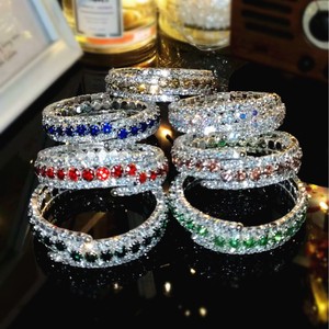 Bracelet en cristal européen américain de haute qualité pour femmes Bracelets de mode transfrontaliers All-Match Bangles Ouverture réglable - Product Image 1