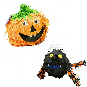 Halloween Pumpkin Eco-friendly Paper Pinata Factory Price Candy Knocking Toy for Children Indoor Use Festive Party Decorations - Product Image 6
