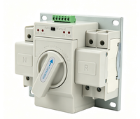 Commutateur de transfert automatique ATS 63A 2P 3P, contrôleur de commutation manuelle double alimentation