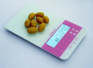 TRANS TEK 5kg Lebensmittel Kalorien Protein Kohlenhydrat Smart Nutrition Fakten Skala Digital Bascula Balance De Cuisine 5kg Glas 1g