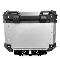 Boîte de rangement étanche pour casque de bagage de 45l, étui supérieur arrière de Moto en alliage d'aluminium pour Moto