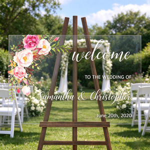 Insegna LED Neon Personalizzata Luminosa con Nome, Banner di Benvenuto Elettrico Personalizzato per Matrimoni con Pizzo, Insegna Trasparente Personalizzata per Cerimonie - Product Image 2