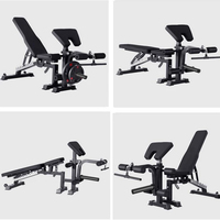 Banc de musculation multifonctionnel réglable, chaise de pasteur, équipement d'exercice pour hommes, banc pour sit-ups et press de poitrine