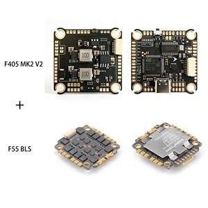 Combo de Placa de Control <span class=keywords><strong>F405</strong></span> <span class=keywords><strong>MK2</strong></span> V2 de 30.5x30.5mm con ESC BLHeli_S de 55A, Soporte Dshot600, Salida Multi BEC, Betaflight, Kit de Montaje para Aeromodelismo RC - Product Image 3