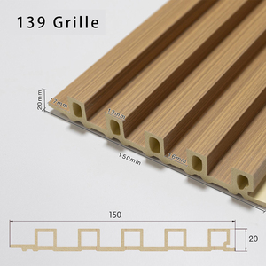 Trong nhà WPC Gỗ nhựa composite tường ốp 3D gỗ Panel tường giá bán buôn - Product Image 2