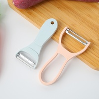 2-in-1 Fruit- en groenteschiller PP-schrapers Planer Julienne-snijder Keukenhulpstuk voor twee doeleinden