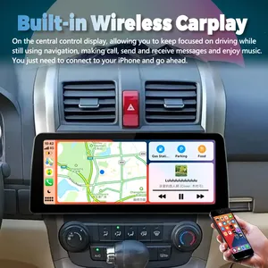 Lettore Multimediale Android 13 con Schermo da 12,3 Pollici 1920*720 per Honda CRV <span class=keywords><strong>CR</strong></span>-V <span class=keywords><strong>2006</strong></span> 2008 2012, GPS, Carplay - Product Image 2