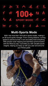 Montre intelligente GPS avec carte <span class=keywords><strong>hors</strong></span> <span class=keywords><strong>ligne</strong></span> GS1, deux bracelets, écran AMOLED de 1,43 pouce, mémoire 4 Go, batterie 860 mAh, étanche 3ATM, lecture <span class=keywords><strong>vidéo</strong></span> - Product Image 4