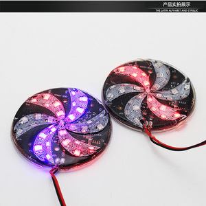 ไฟ LED รูปกังหันลมสำหรับรถจักรยานยนต์ 12V  ไฟท้าย ไฟเลี้ยว  สำหรับดัดแปลงและอัพเกรด - Product Image 5