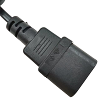 Câble d'alimentation IEC C14 mâle vers IEC C7, 2x0,75 mm² H03VVH2-F, 250 V 2,5 A, adaptateur secteur pour moniteur UPS