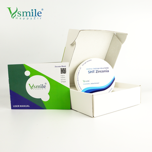 Disco di fresatura Cad Cam in zirconio dentale multistrato di zirconio SHT comparabile a polvere Tosoh - Product Image 5