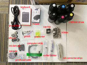 Imprimante murale UV 3D verticale automatique avec roues et rail de guidage pour impression sur verre, peinture murale, bois - Product Image 6