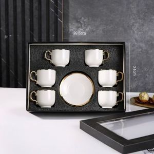 6-Piece Arabic Style <b>Espresso</b> <b>Cup</b> <b>Set</b> with Gilded Details - Product Image 6