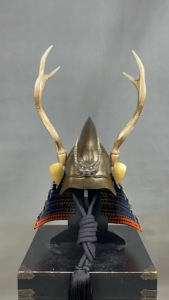 Japon Samuray Kabuto Miğferi Doğal Stil Geyik Boynuzu Wakidate Giyilebilir Savaşçı El Yapımı Boyalı Metal Koleksiyonluk Ev Dekorasyonu - Product Image 6