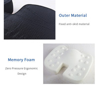 Coussin en éponge à mémoire de forme, pour fauteuil, soulage la douleur du cerveau sciatique, support osseux, vente directe d'usine