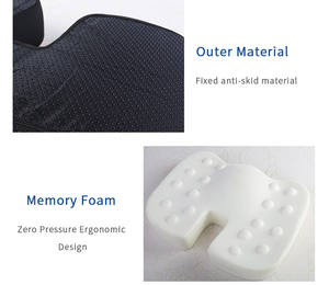 Cojín de esponja con memoria para silla, alivio del dolor y el hueso de la cola del nervio ciático, venta directa de fábrica - Product Image 3