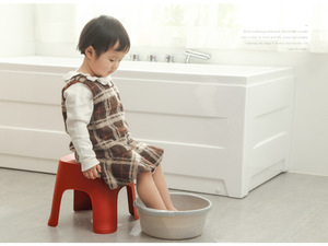 Creative Thicken Plastic Stools Living Room Non-slip Bath Bench Children <b>Step</b> Stool Changing Shoes Stool Kids Furniture Toys - Product Image 6