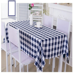 Khách sạn nhà hàng phương Tây nhà hàng khách sạn kẻ sọc vải màu đen và trắng xanh trắng kiểm tra Khăn trải bàn màu đỏ và trắng - Product Image 4