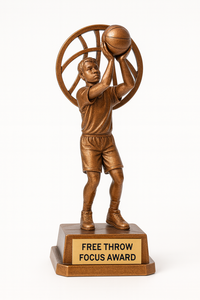 WeiVista Gepersonaliseerde Resin Basketbal Trofee Gratis Worp Prijs Beeldje Atletiek Prijs voor Trainingsprogramma's - Product Image 2