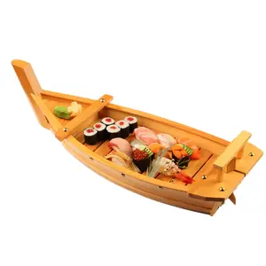 Barco de sushi de madeira de pinha descartável barato chinês de alta qualidade