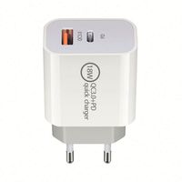 Produits les plus vendus 2023 : Chargeurs de téléphone portable Type C PD 18W QC3.0, adaptateurs de chargeurs portables double USB pour iPhone