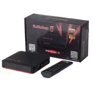 Hellobox 8 Set Top Box H.265 TV Receiver DVB T2 DVB S2 support RJ45 WiFi HEVC PowerVu Biss TV Box TVBOX Hellobox8
