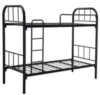 Mobilier Offre Spéciale Lit superposé TRIPL Lit à deux étages en métal Cadre Queen Size en acier Mur pliant Besi Bett
