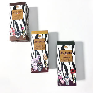 กล่องใส่น้ำมันหอมระเหยแบบพับได้สี่เหลี่ยมกระดาษแข็งสีดำออกแบบโลโก้ได้ตามต้องการ - Product Image 2